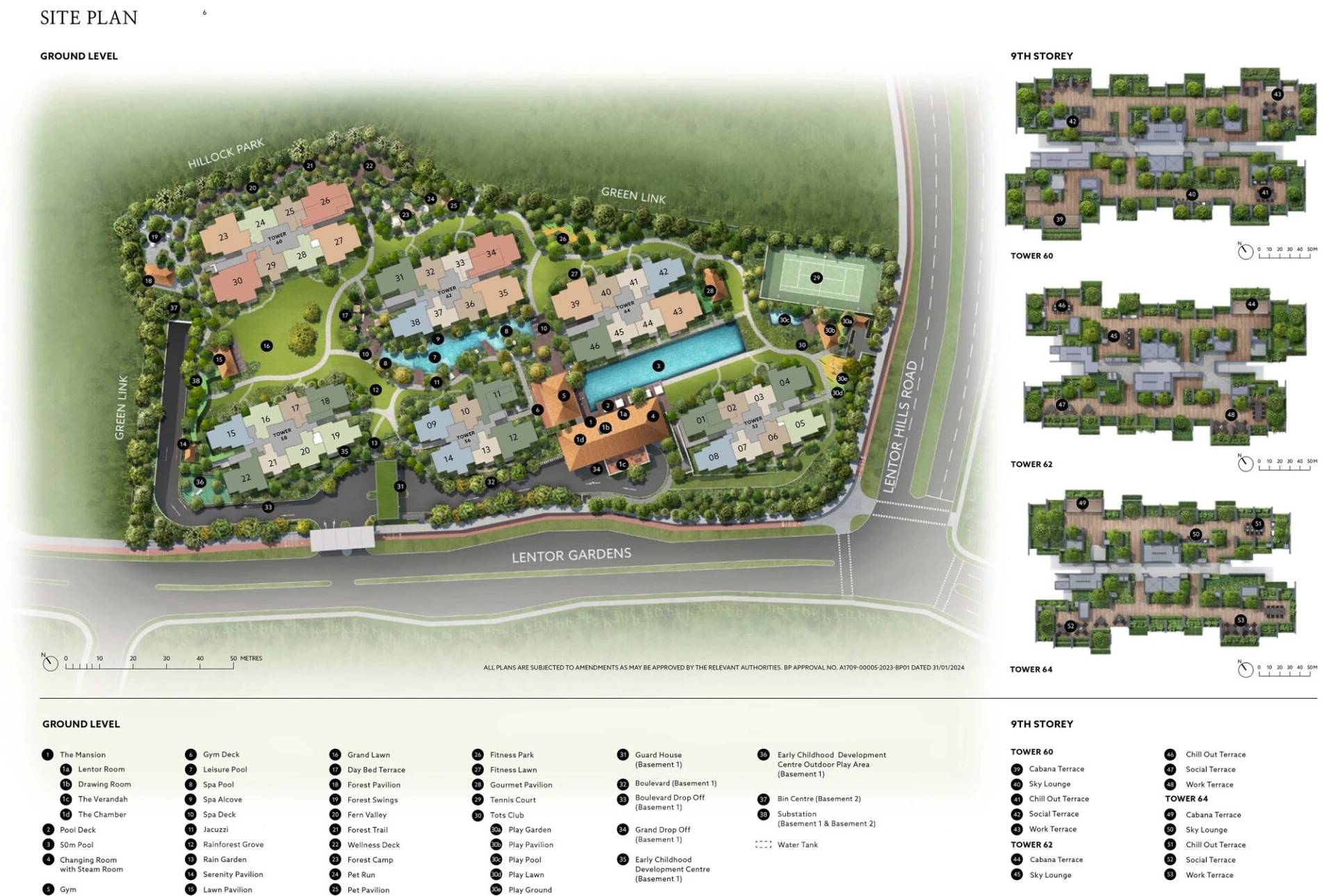 Lentor Mansion siteplan
